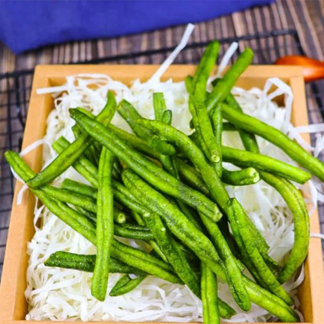 Dried Vegetables Snack Natural Fried Vacuum Package VF Dried Green Beans