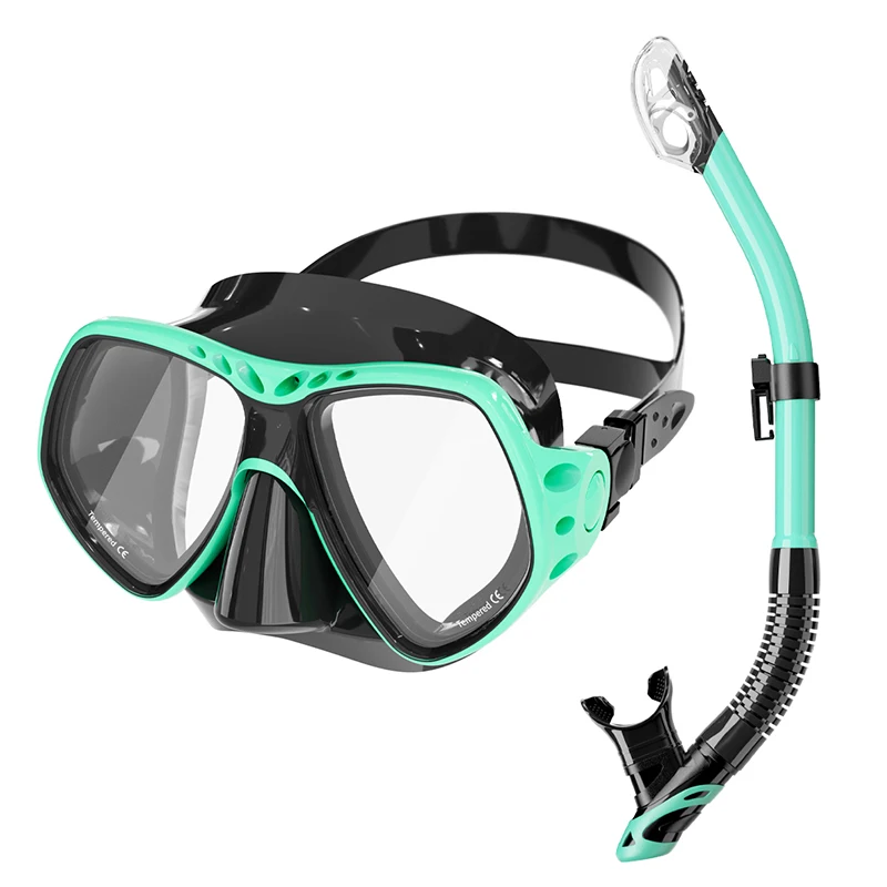 Factory develops snorkeling surface gear set adult diving set swimming snorkel mask snorkel