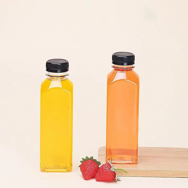 Food Grade Transparent 500ml Plastic Bottle Mineral Water Empty Bottle Screw Cap Juice Beverage Bottle