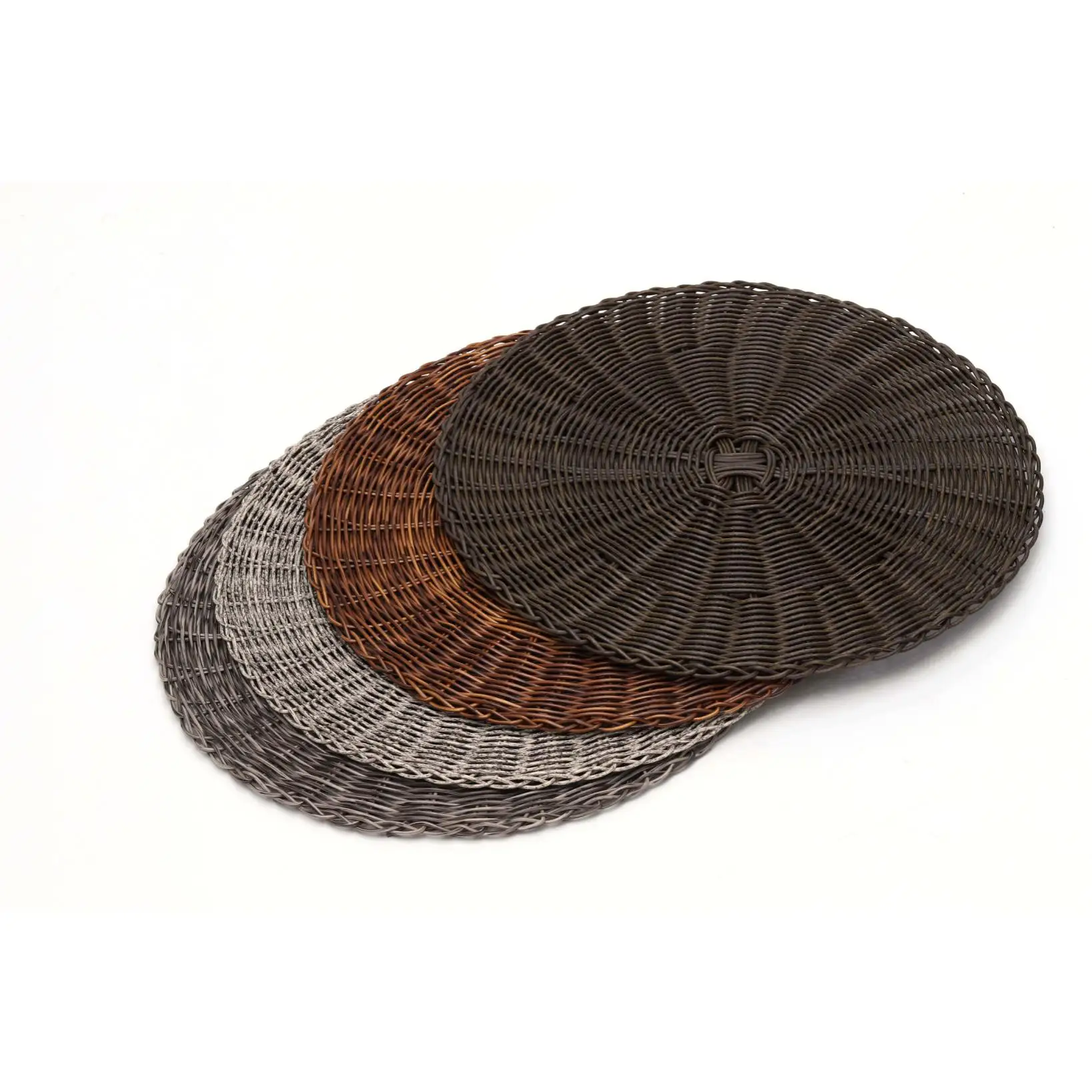 New Arrival Round Unique Placemats Round Dinner Table Mat American Style Pp Woven Plastic Mat Machine