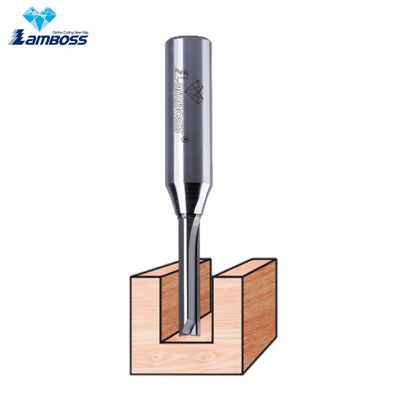Lamboss Two-Edge Straight Bits CNC Carbide Engraving router bits Carving Router Bit For Woodworking