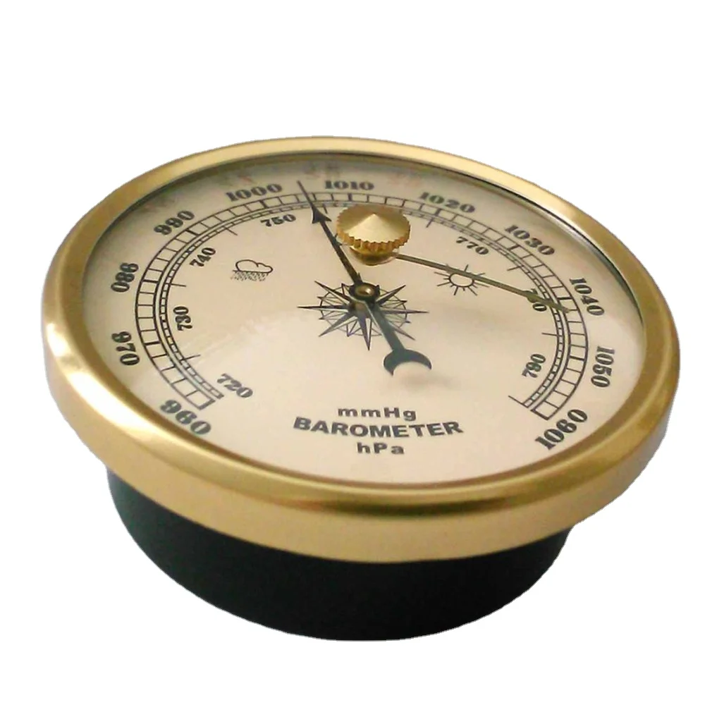 Home Pressure Gauge Weather Station Metal Wall Hanging Barometer Atmospheric Multifunction Thermometer Hygrometer Portable