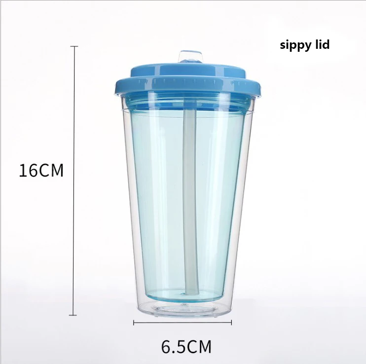 Wholesale cute mouse ear tumbler Plastic water bottle Christmas mickey mouse cup with Dome Lid