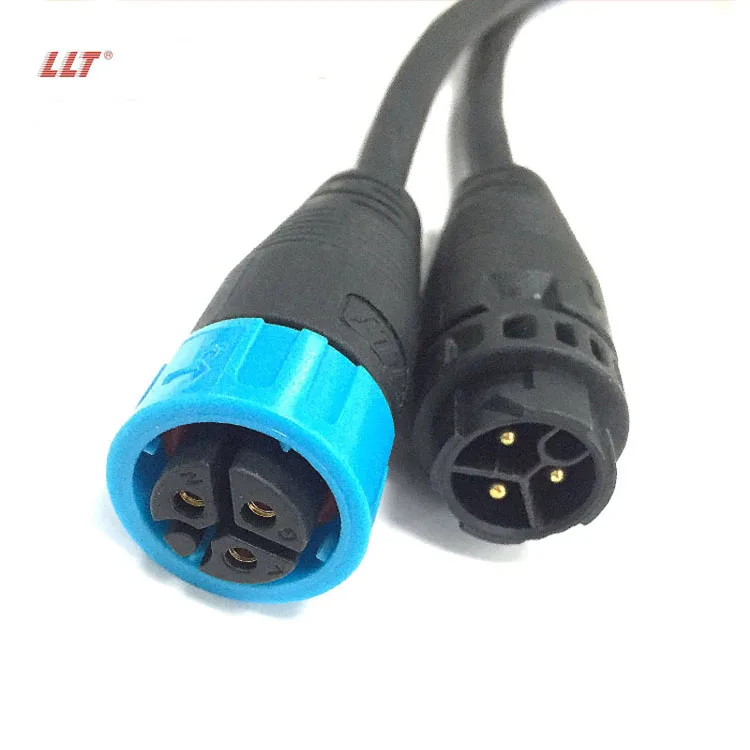 LLT Factory Price Outdoor M19 3Pin Fast Waterproof Power Connector Cable for lighting
