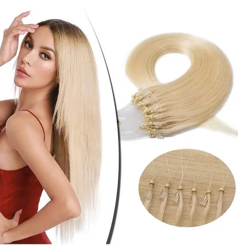 Micro Ring Hair Extensions Dark Brown Micro Loop Human Hair Extensions Brown Micro Ring Remy Human Hair Extensions For Women