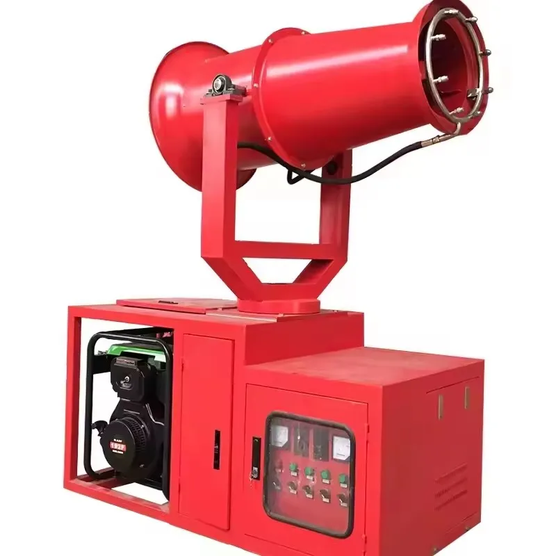 Long Throw Fog Cannon Dust Suppression System For Mines Customized Remote Control Farm Sprayer