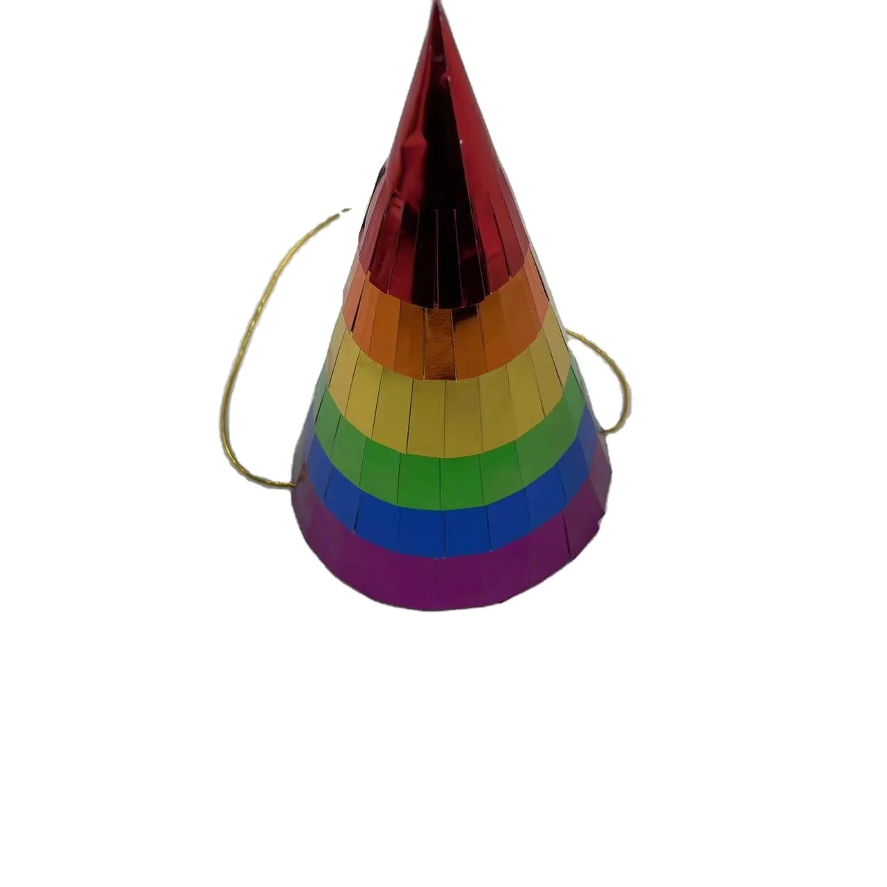 Cute customized six colors decoration paper hat cone shape fancy paper hat party hat