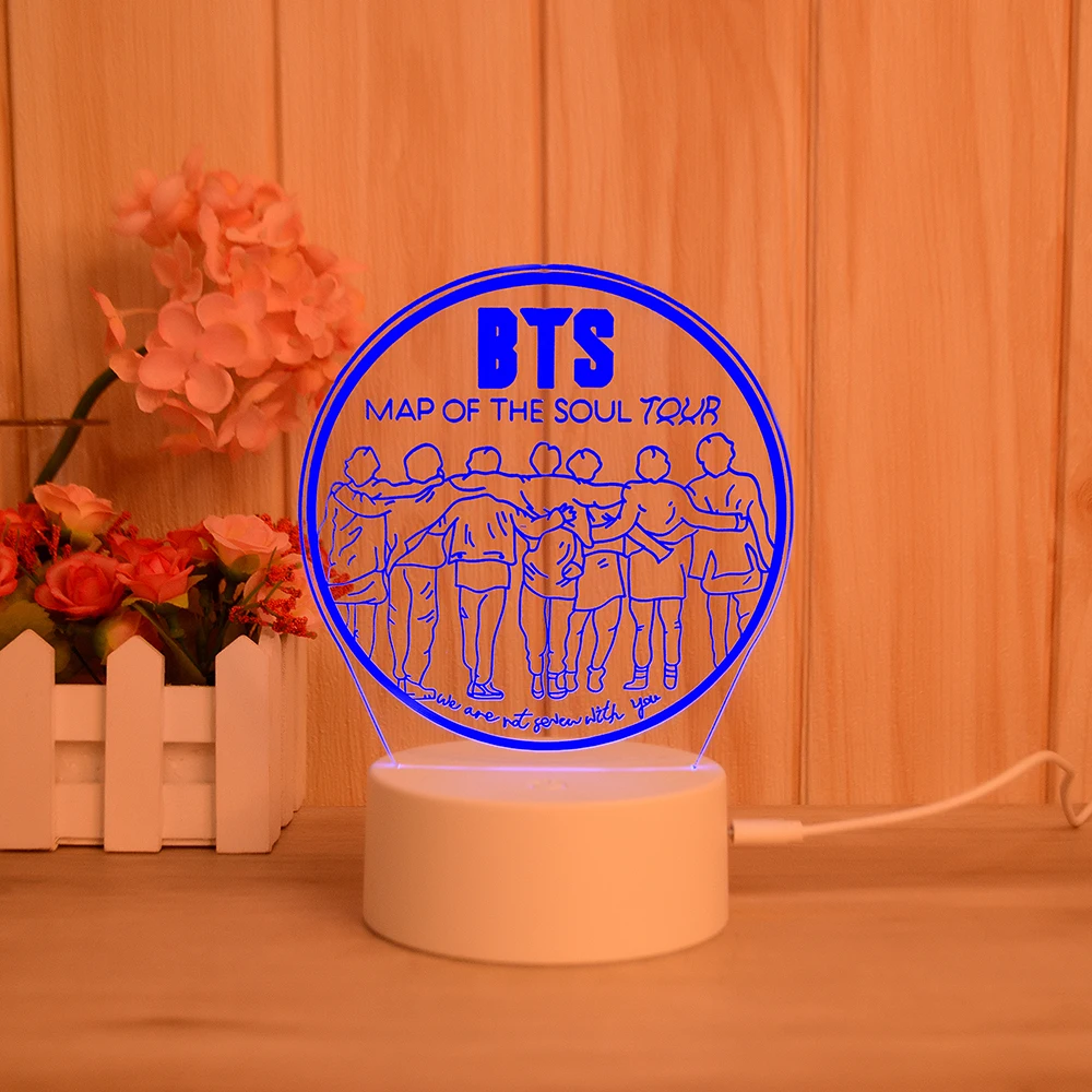 Romantic gift 3d babybear night light acrylic ABS base 3d illusion led light customized 3D LED night light