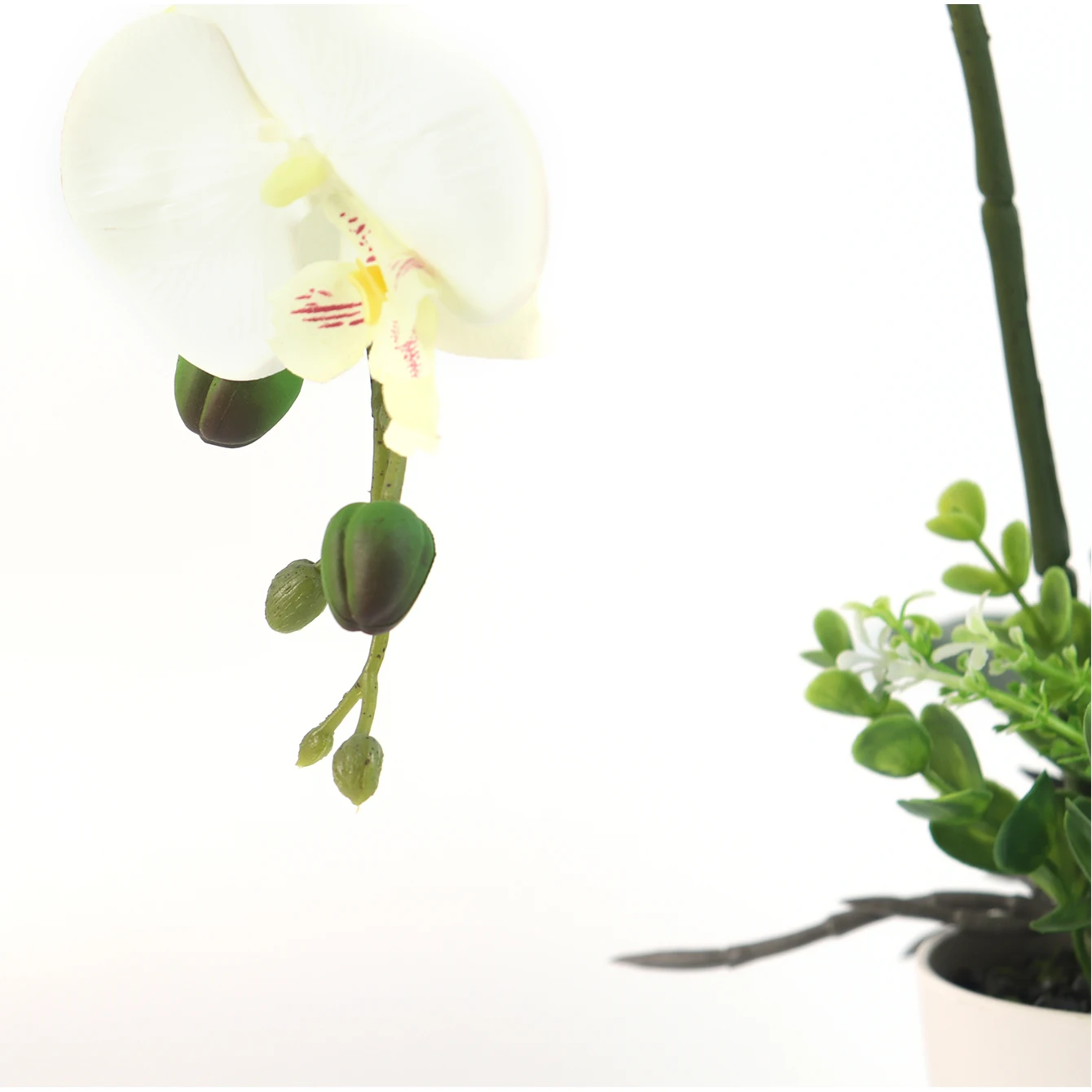 Artificial Flower Plant Orchid Pot Bonsai 447g Home Party Meeting Hotel Outdoor Decoration