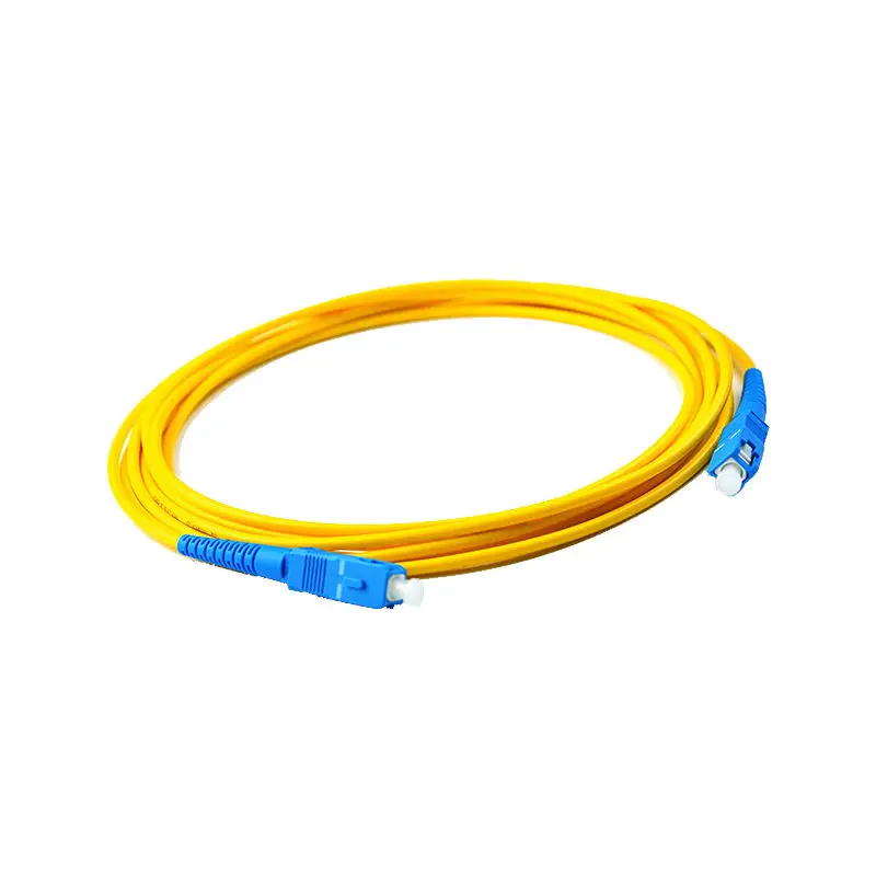 ZHEFAN Simplex Duplex Sc Lc Fc St Connector Jumper Lszh Fiber Optic Patch Cord 1 Core Ftth Drop Cable