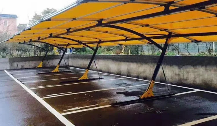 professional single & double car parking shade/modern design waterproof sun shade carport