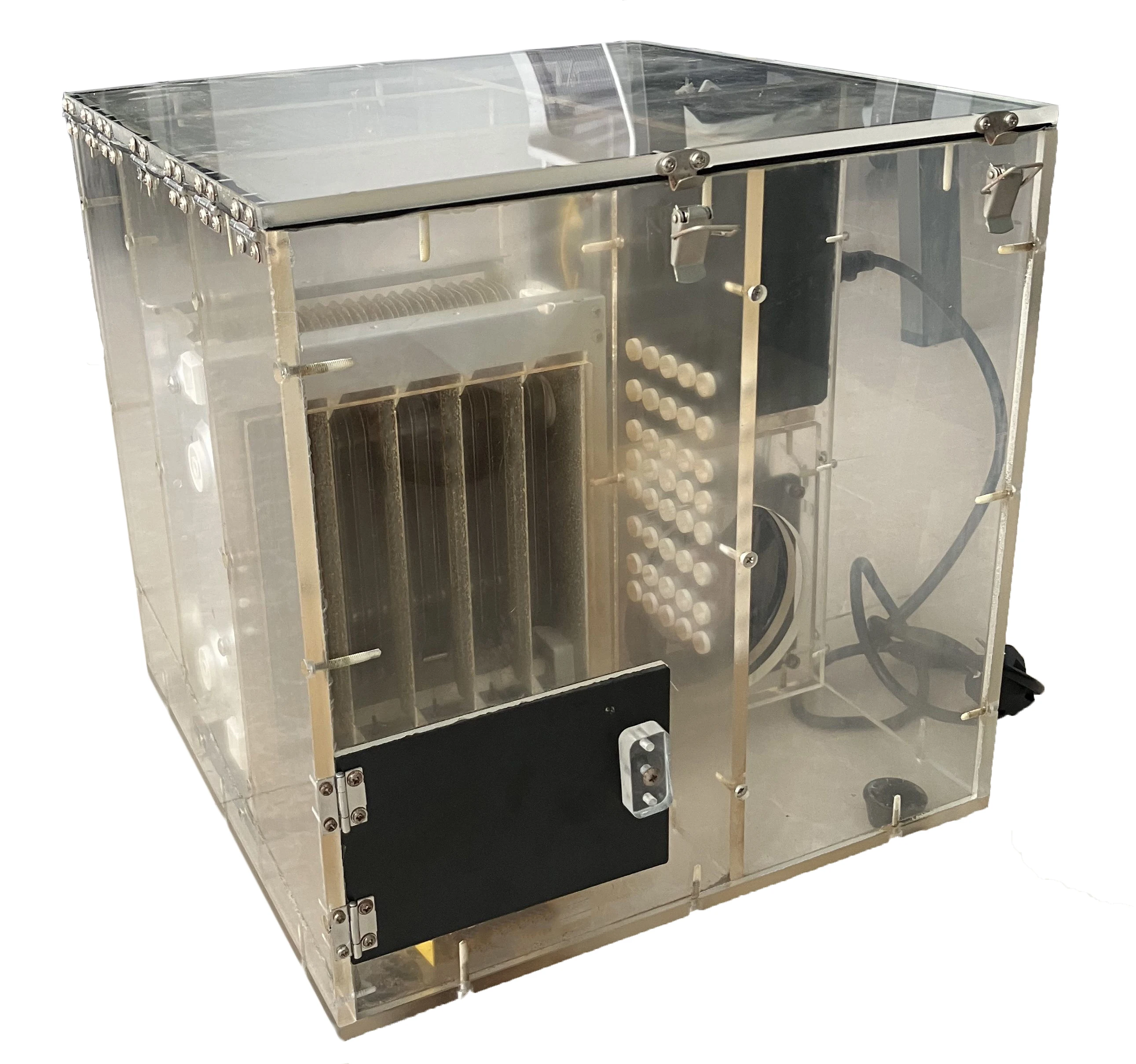 ESP Display Box with HV Power Supply and Fan to Test the Function and Process to Remove Smoke Dust Pollen of ESP Module