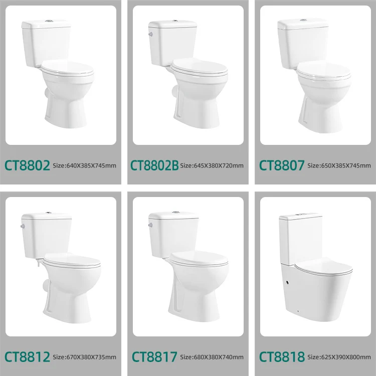 Factory direct sales ceramic toilet molds two piece