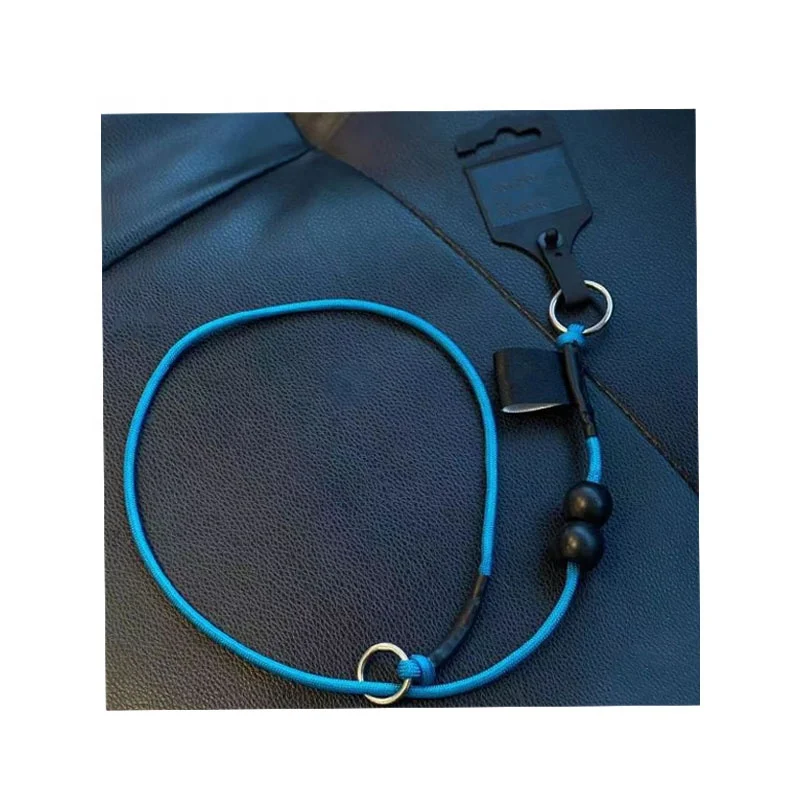 Non Pull Nylon Rubber Thread Webbing No Slip Grip Non Choke Dog Collar Training Lead No Handle