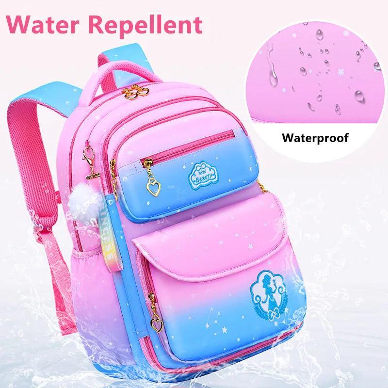 2023 Backpack Mochila Escolar Wholesale Book Bags Pupils Cartoon School Bags Backpack for Primary School Girls Unisex Nylon
