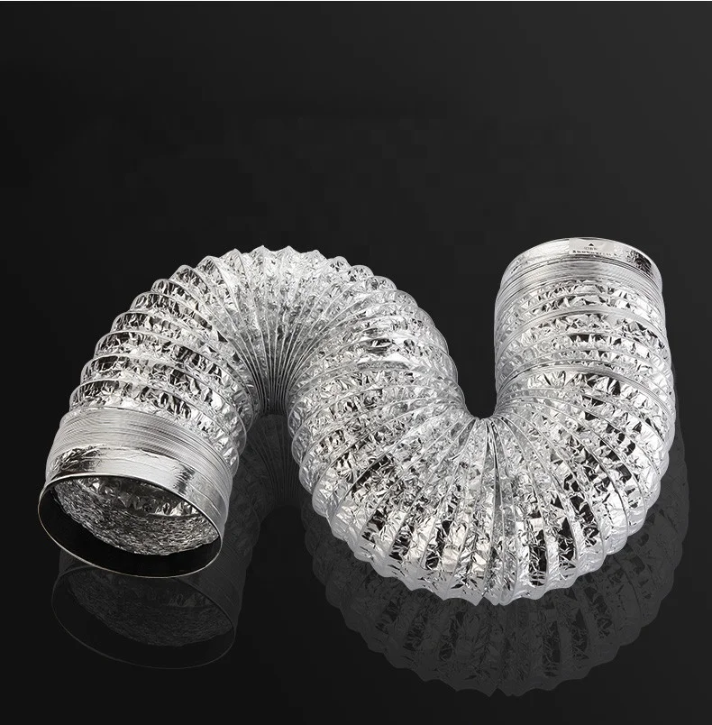 HVAC System Dryer Vent Hose Aluminum Flexible Duct Ventilation Kit