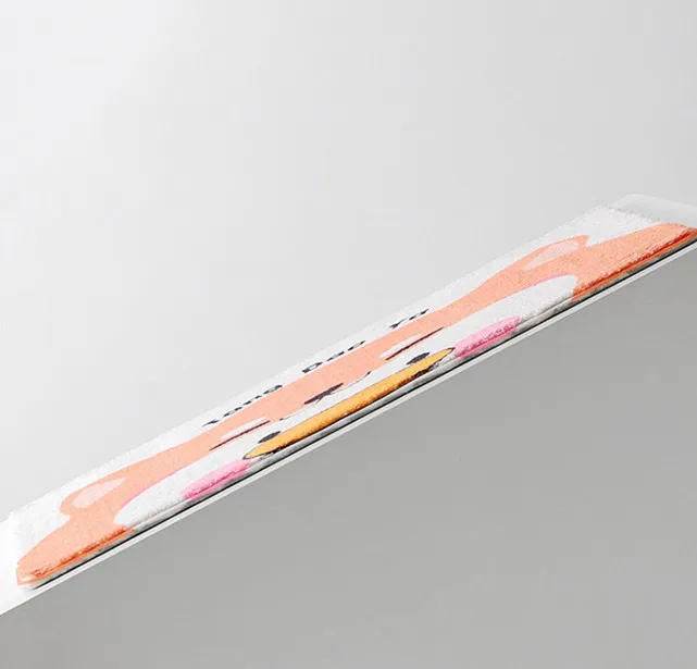 Lovely cartoon bathroom rug floor waterproof bath rug anti-bateria microfiber shower mat