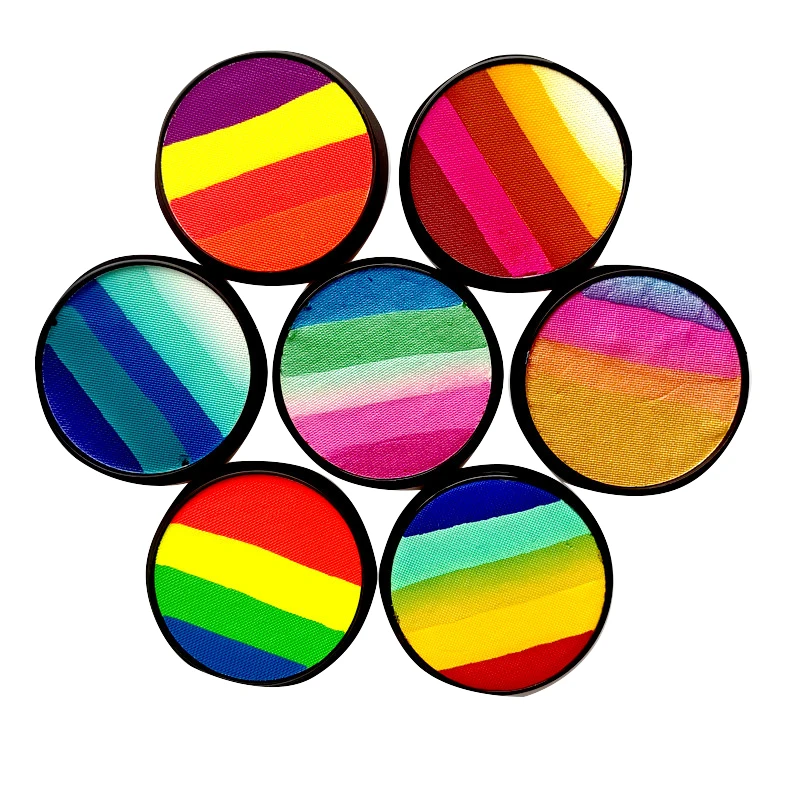 Water Aqua Activated Neon UV Wet Graphic Pastel Eye liner Make Up Split Cake Face paint In Glow Dark Night