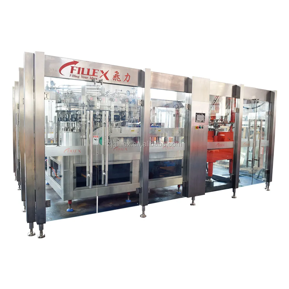 good quality Automatic Energy drink gas water carboanted soft drink beer canning line