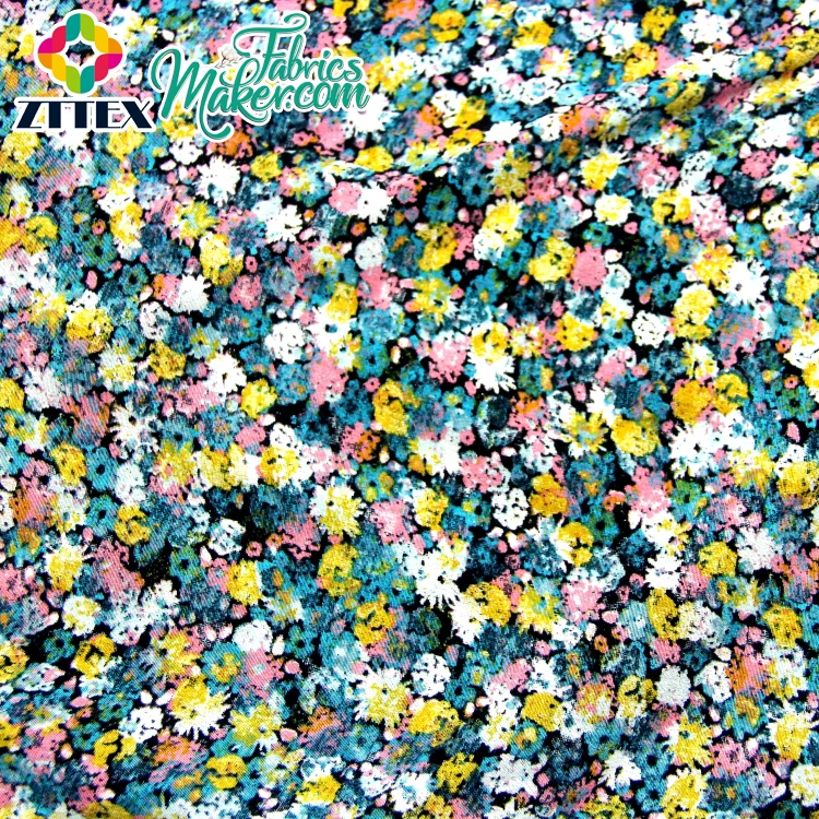  ZTTEX высококачественный однотонный цвет оптовая продажа 100% вискозной ткани с принтом на заказ