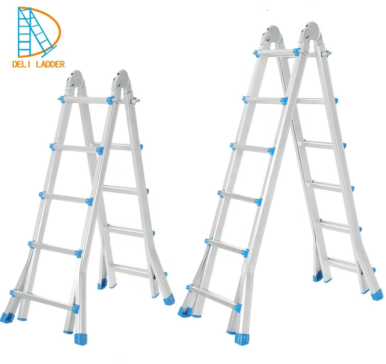 Double side/ A type /Stair /Straight folding aluminium foldable ladder