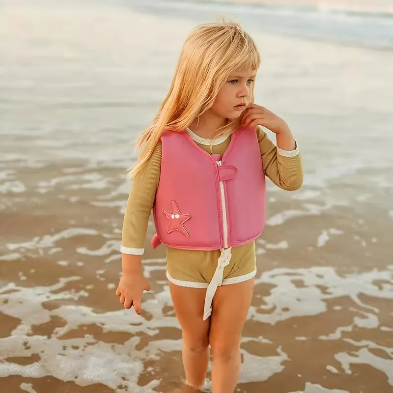 JIURAN Neoprene Fabric EPE Breathable Kids Swim Vest Children Life Jacket For Swimming Water Parks Chaleco Salvavidas