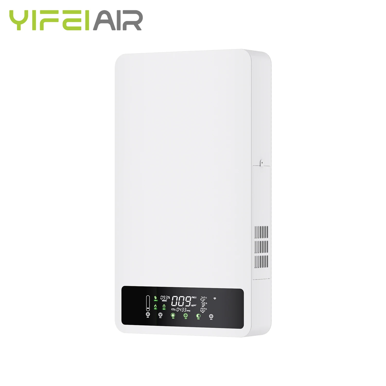 Yifei Energy Heat Recovery Ventilation System Wall Mounted Fresh Air Hepa Ventilation Machine