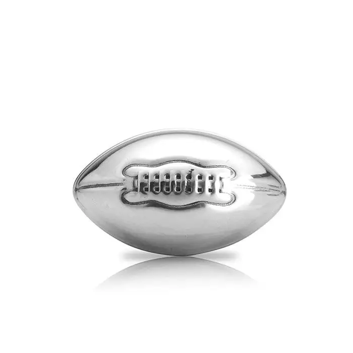 custom engraved stainless steel ice chilling stones gift box reusable football shape ice cube stainless steel