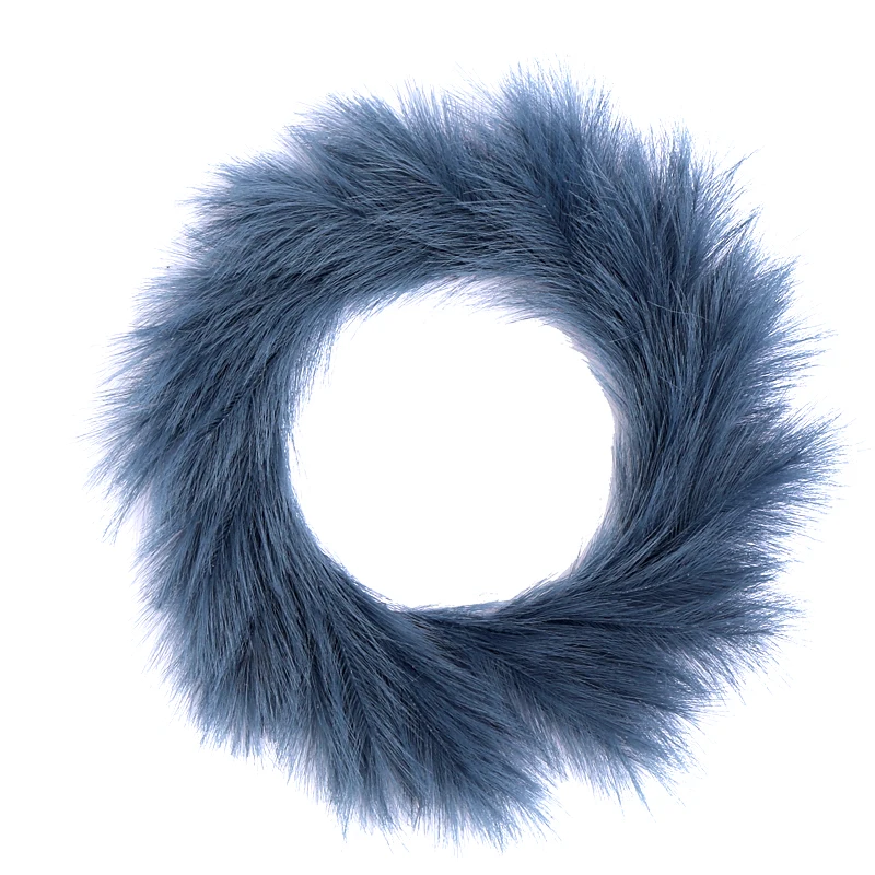 Luxury Natural Looking Feather Artificial Bulrush Garland Faux Pampas Grass Wreath For Boho Farmhouse Wedding Decoration