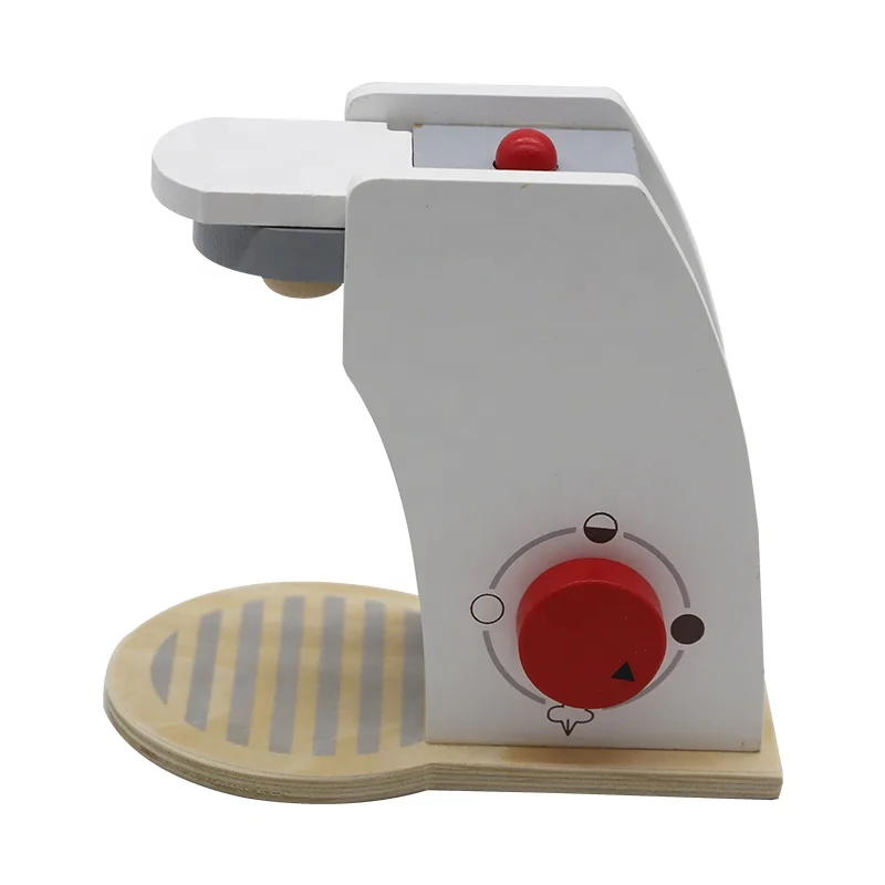 High quality wooden 3D modle kids pretending game Coffee maker toy wooden toy coffee pot for kids