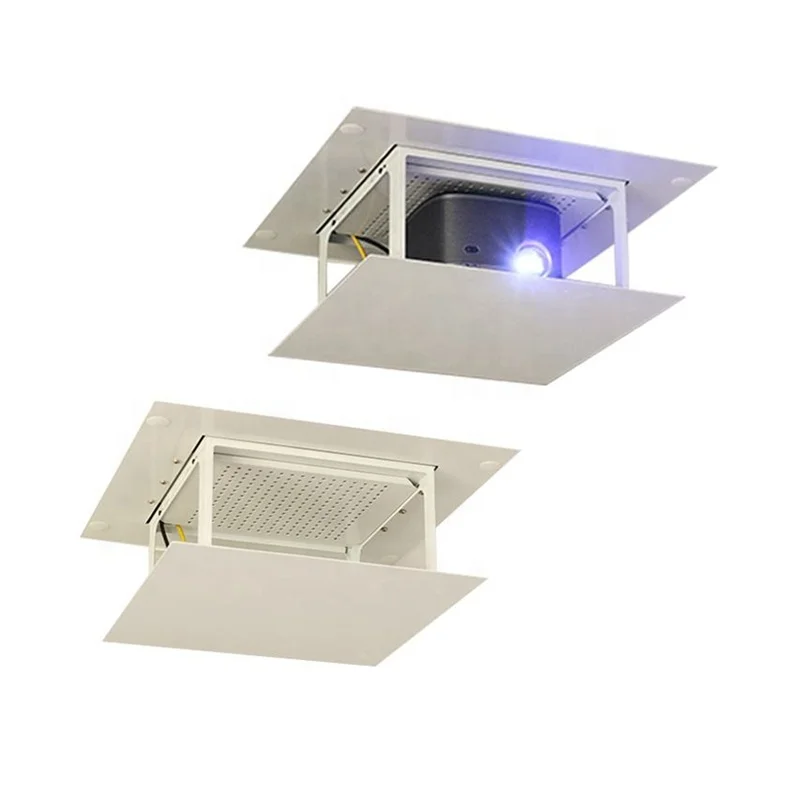 JGST CE Qualified Hidden Drop Down Projector Bracket Ceiling Motorized Electric Lift Projector motorized projector Lift