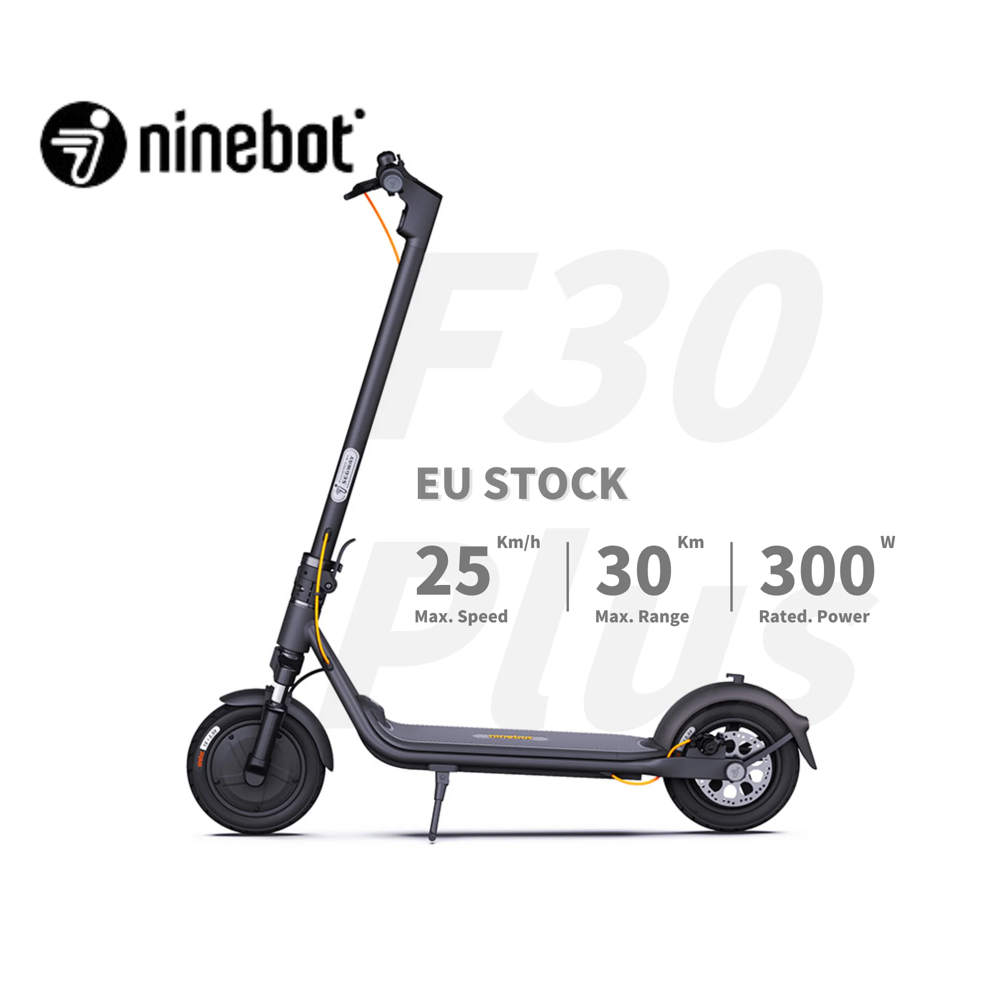(SOLD OUT) [EU stock] Original new ninebot F30 Plus Foldable Electric scooter black and colorful escooter for adult