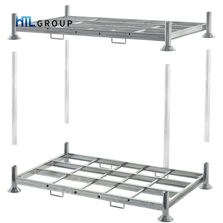Warehouse Portable Detachable Industrial Welded Metal Steel Pallet Racks with Posts