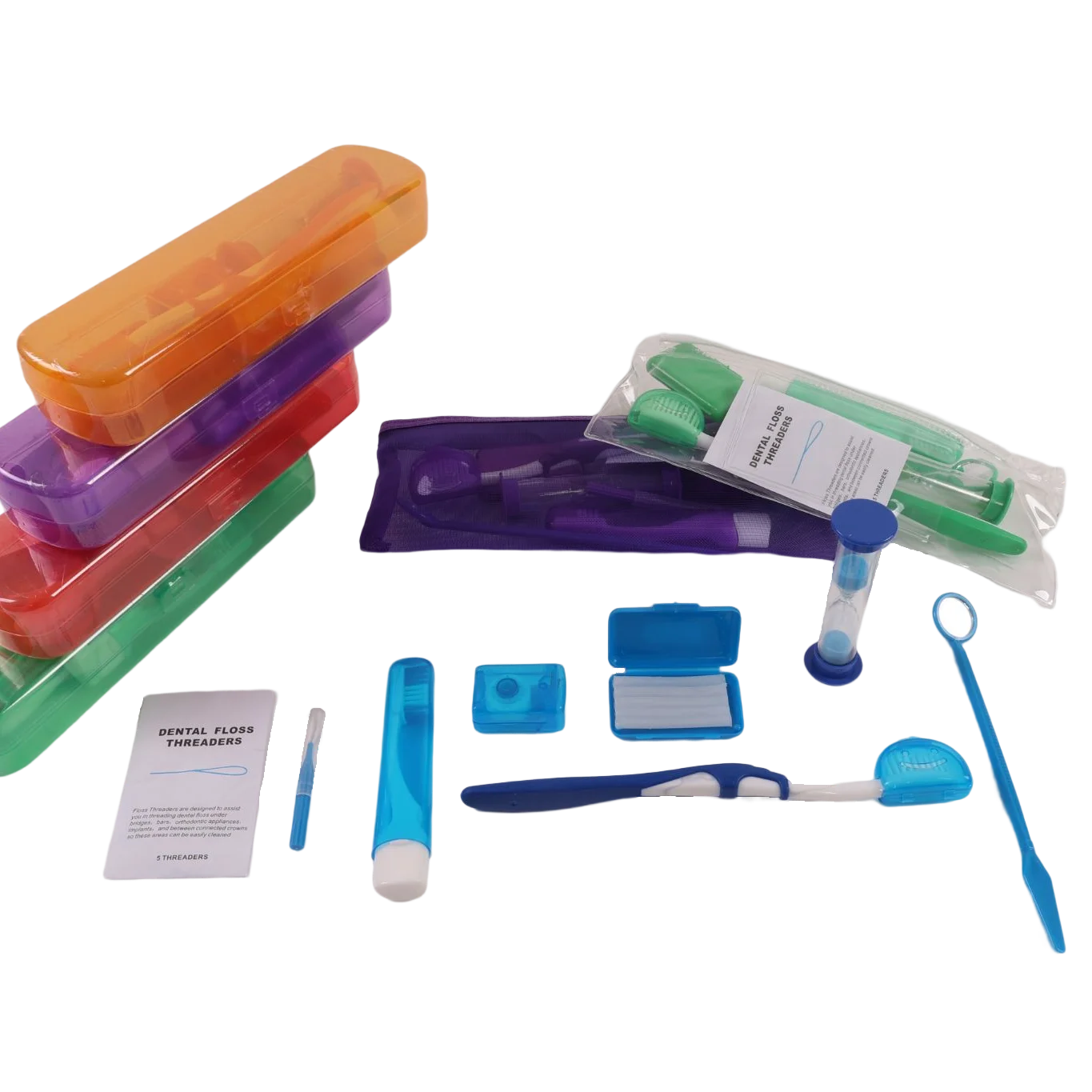8pcs Orthodontic Care Dental Toothbrush Kit Ortho Patient Care Kit