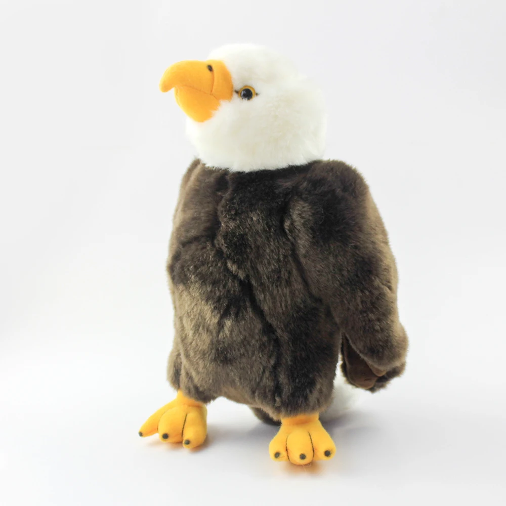 Manufacture OEM ODM Bald Eagle Stuffed Animal Gifts for Kids Wild Zoo Animals Bald Eagle Plush Toy