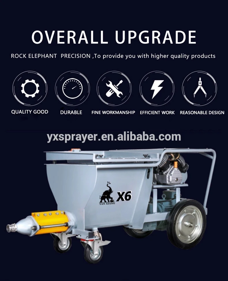 X6 cement mortar pump/pneumatic cement mortar pump