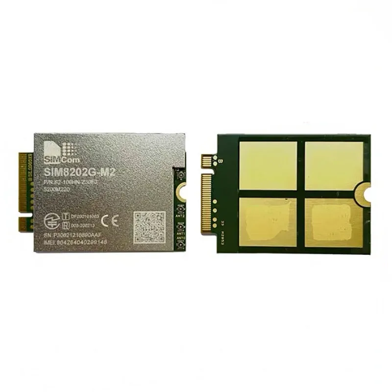 SIMCOM SIM8202G-M2 SIM8202G 5G NR/LTE-FDD/LTE-TDD/HSPA+ Module Qualcomm Modem Snapdragon X55 R15 5G NSA/SA M.2 Interface Sub-6G