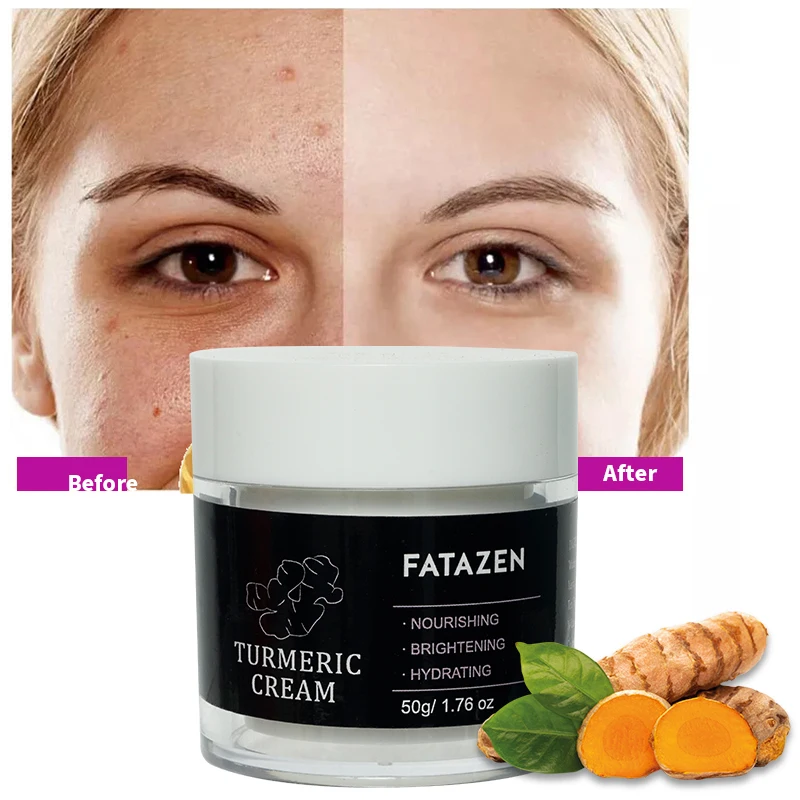 OEM Private Label Skin Care Facial Cream Vitamin E Anti Aging Wrinkle Brightening For Women Turmeric Face Cream