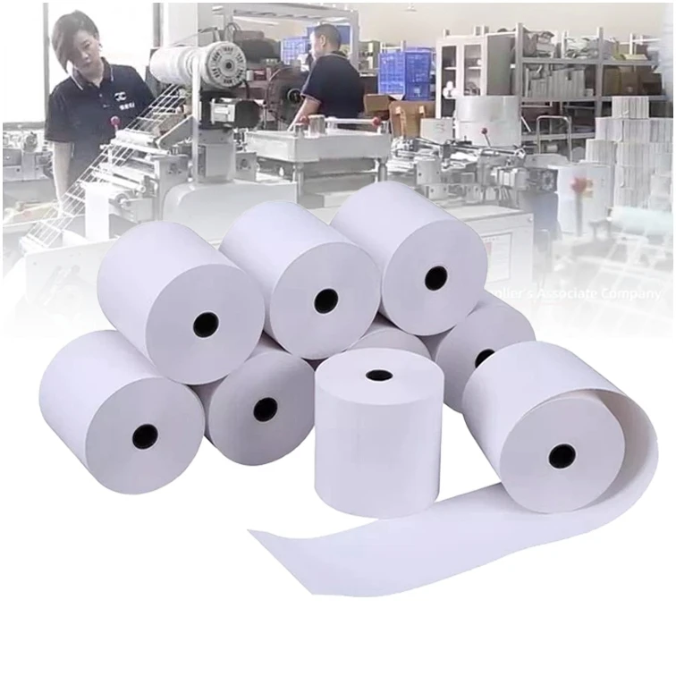 70gsm-thermal-paper без сердечника китайский рулон термобумаги для печати 57X30 пустая термобумага машины POS