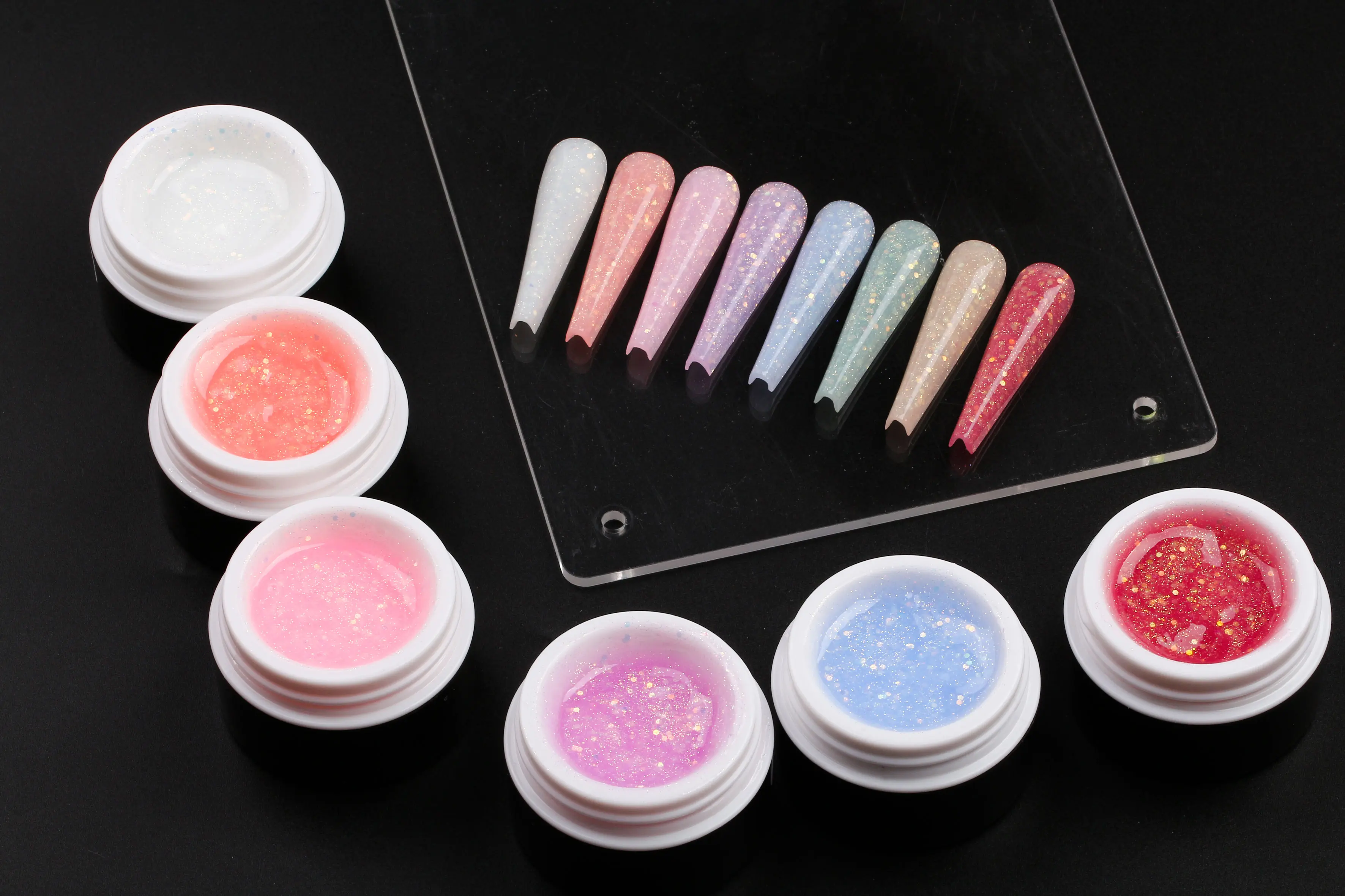 SISSI Brand Factory Custom Nail Builder Gel Set FAST DRY HARD BUILDER Strong Glitter Extension Glue UV Gel Nail Beauty Product