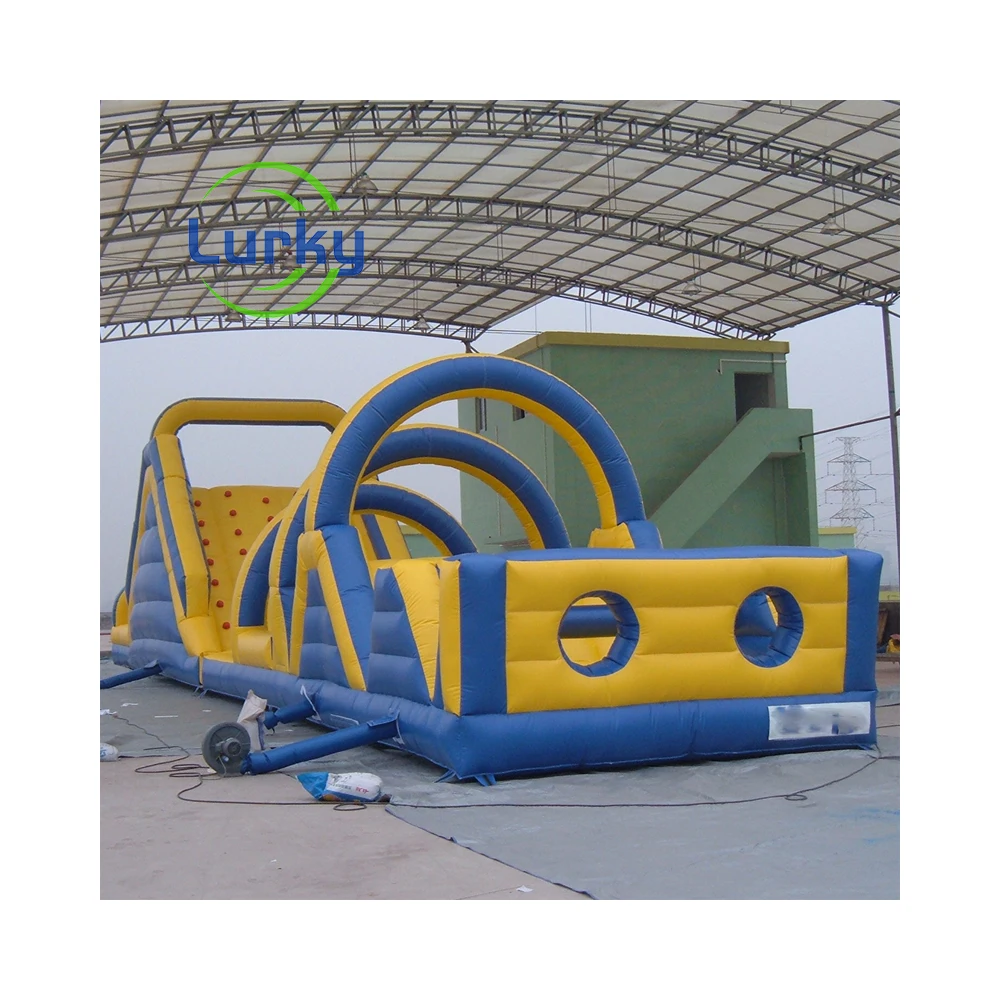 Wholesale Price Custom Outdoor Playground Large Inflatable Obstacle Course Inflatable For Kids And Adult