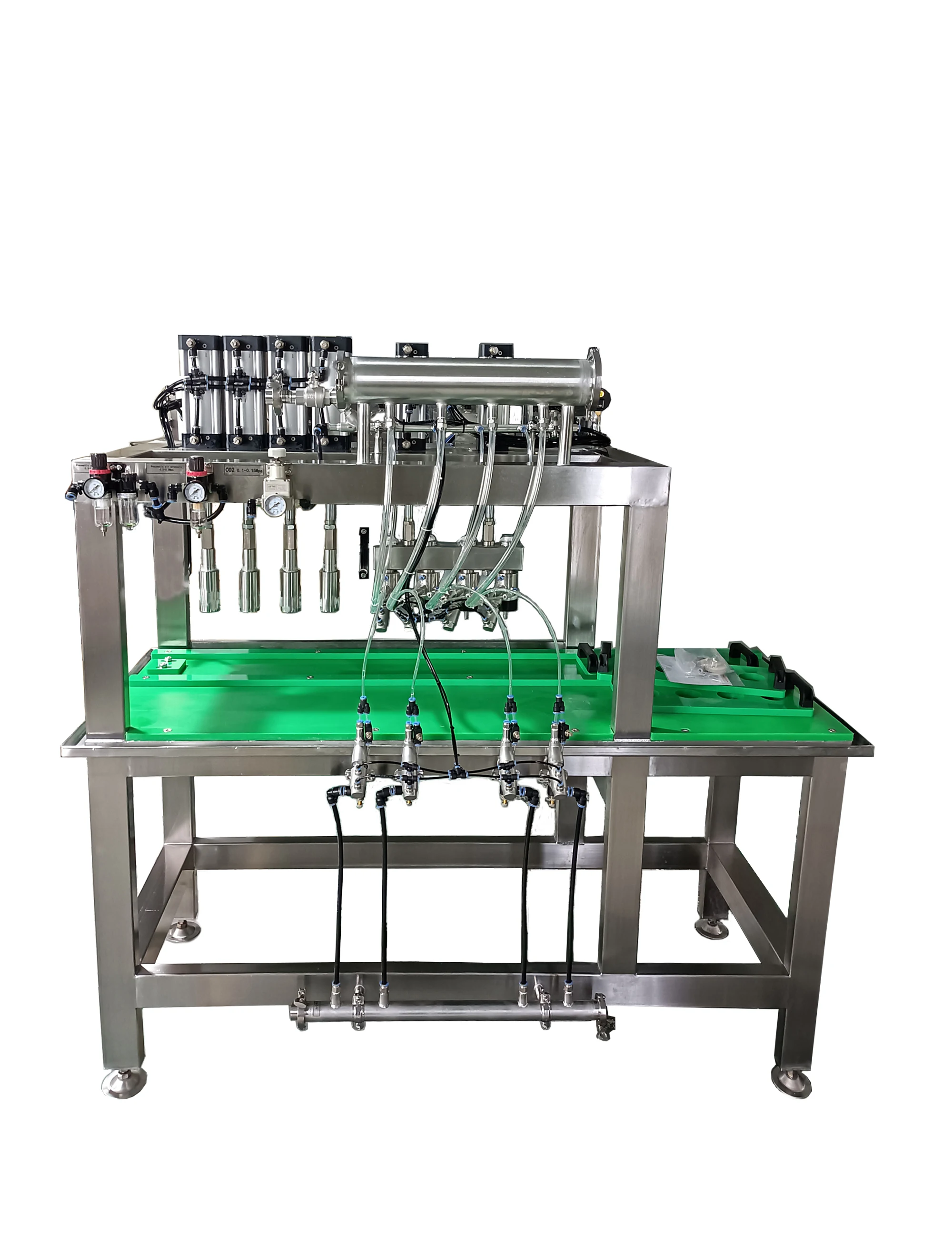 Manual 4-4  Beer bottle filling and capping machine for small craft brewery