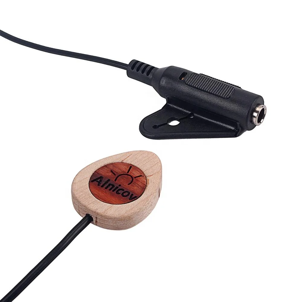 GMB628  wood  Piezo Contact Microphone  Guitar Violin Banjo Mandolin Ukulel Guitar Accessories Pickup