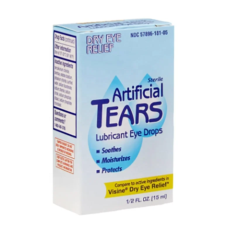 Ertificial tears Lubricant medical eye drops Custom product packaging box Foldable color boxes