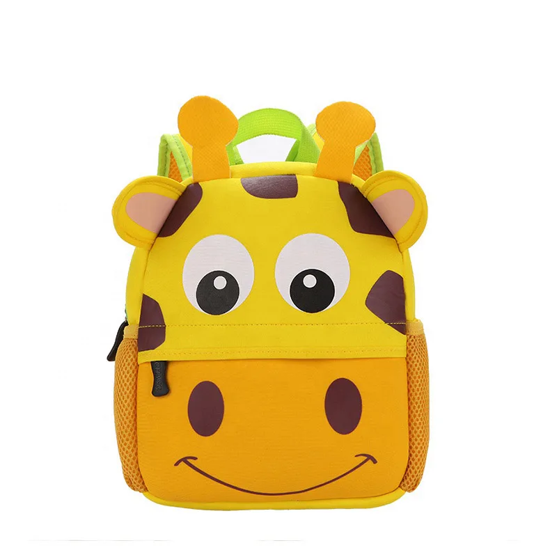 2019 China new promotional 3d kids zoo animal little kids school backpack