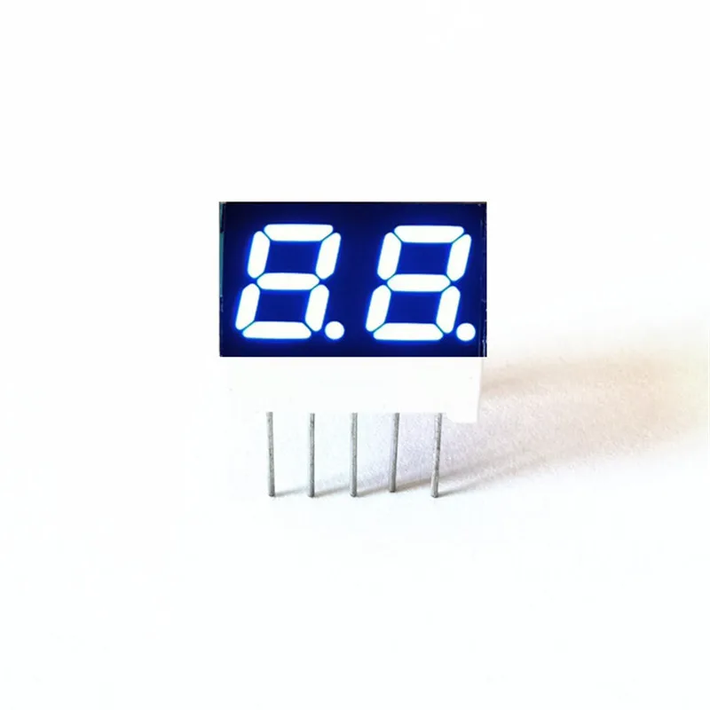Jstronic mini 0.28 inch 2 digit 7 segment Led Display red blue white Seven Segment LED Panel