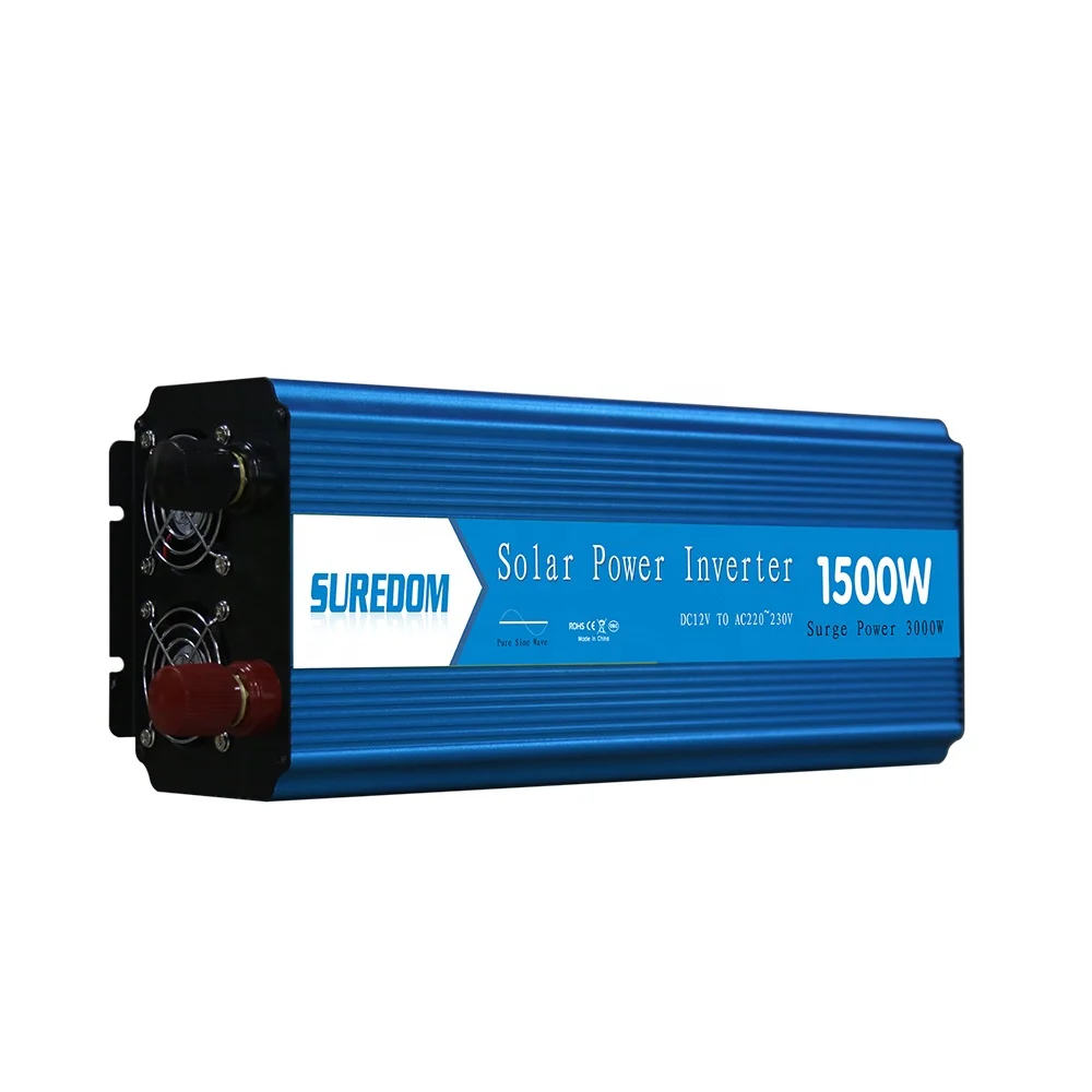 Suredom pure sine wave 1500W 3000w solar DC 12v 24v AC 110v 220v 230v 240v inverter with toroidal transformer