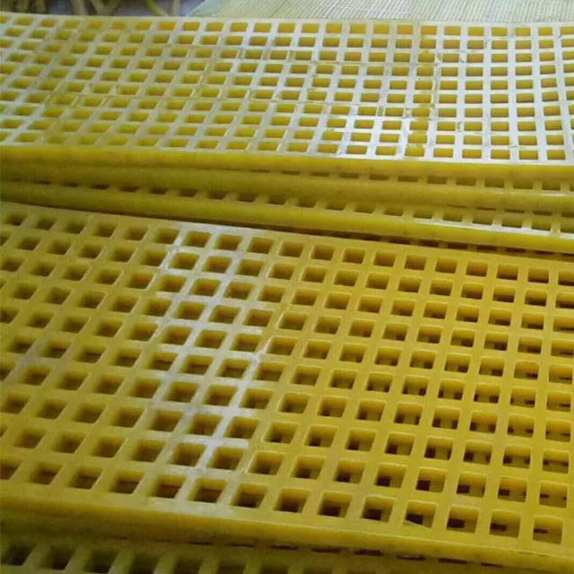 high quality Polyurethane rubber vibrating screen mesh sieve dewatering pu mesh screen
