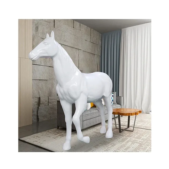 Wholesale high quality Garden Art Custom Statue Horse Riding Horse Statue Life Size Horse Sculpture for garden park decoration