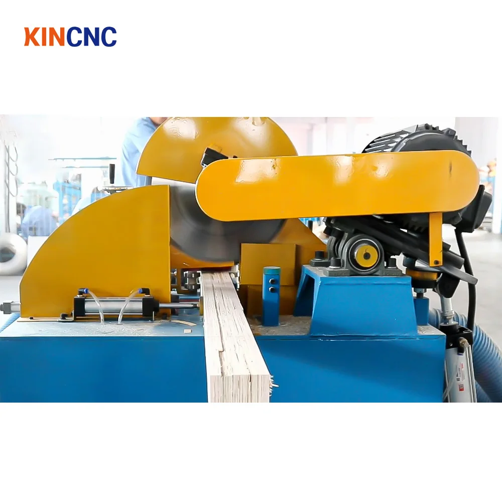KINCNC Factory Price Automatic Wood Pallet Block Saw Cutting Machine Wood Block Cutter